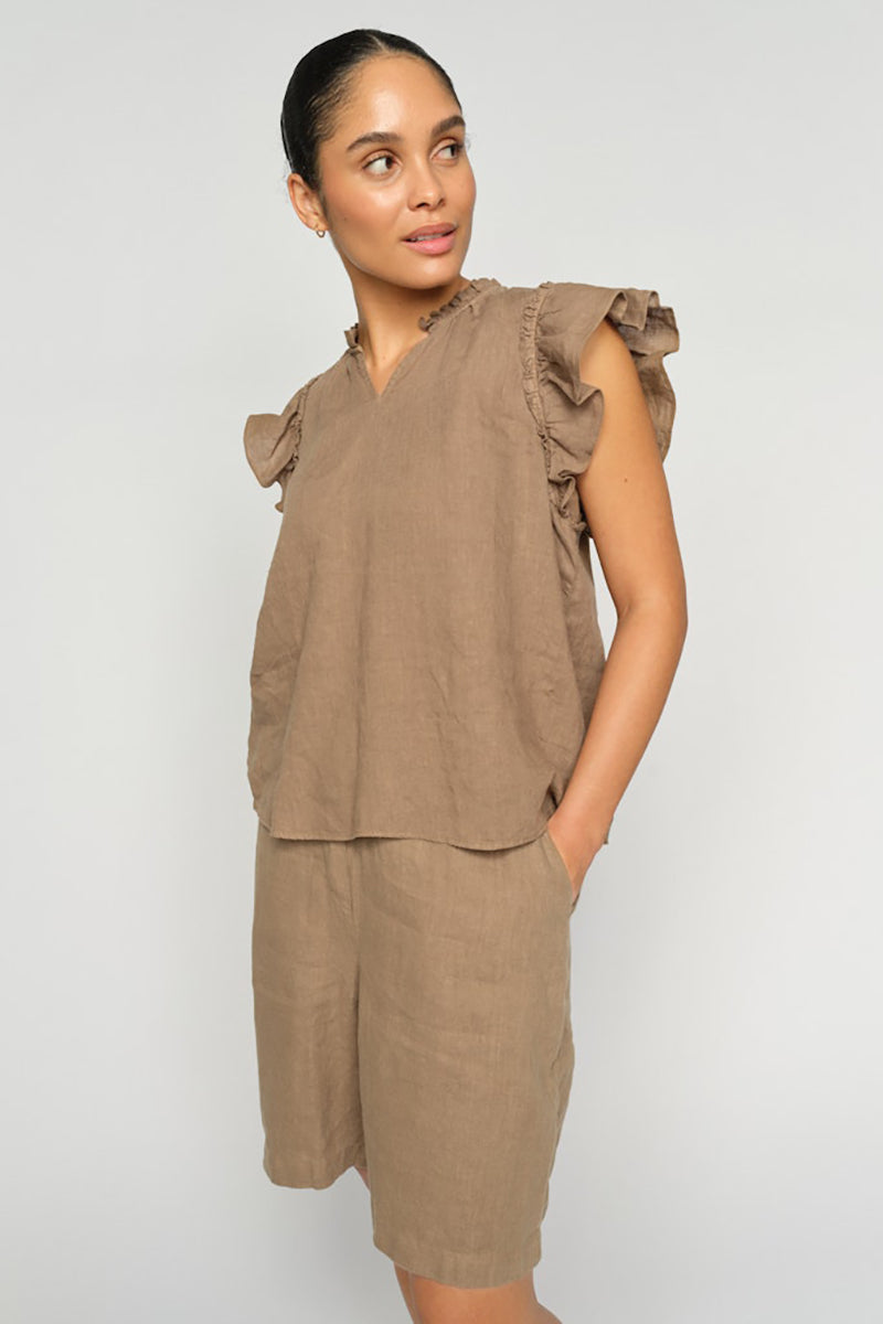 MMEmmie linen Bermuda Shorts