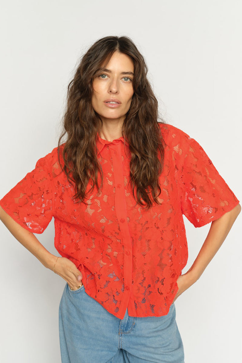 MMLia River SS Lace Shirt