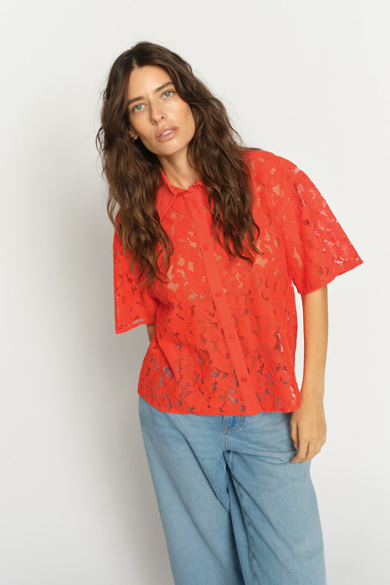 MMLia River SS Lace Shirt