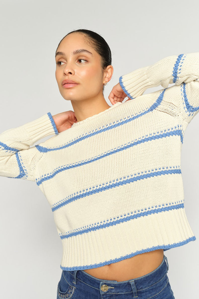 MMRola Bine Stripe Crewneck Knit