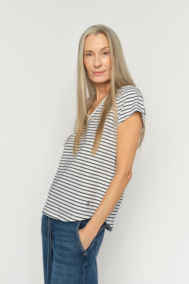MMKala V-SS Stripe Tee