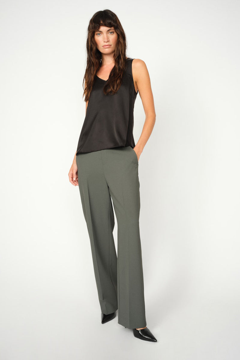 MMAstrid V-Neck Silk Tank Top