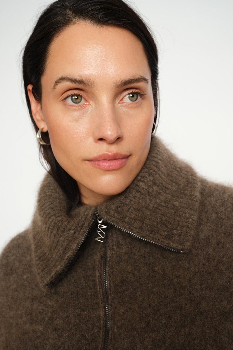 MMHulda Knit Zip Cardigan