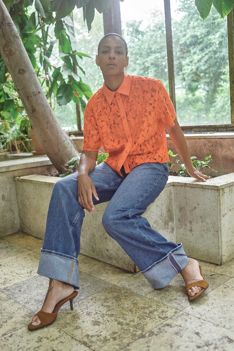 MMLia River SS Lace Shirt