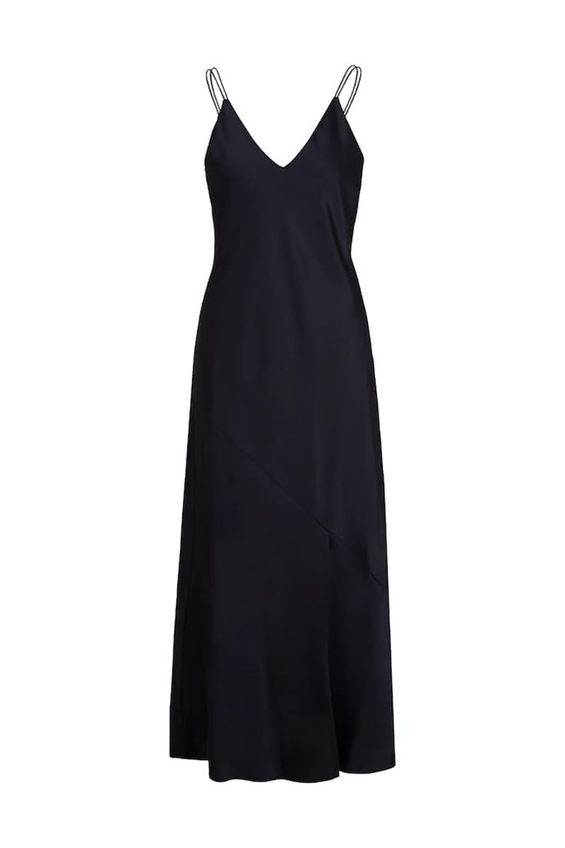 Midi-length strap dress