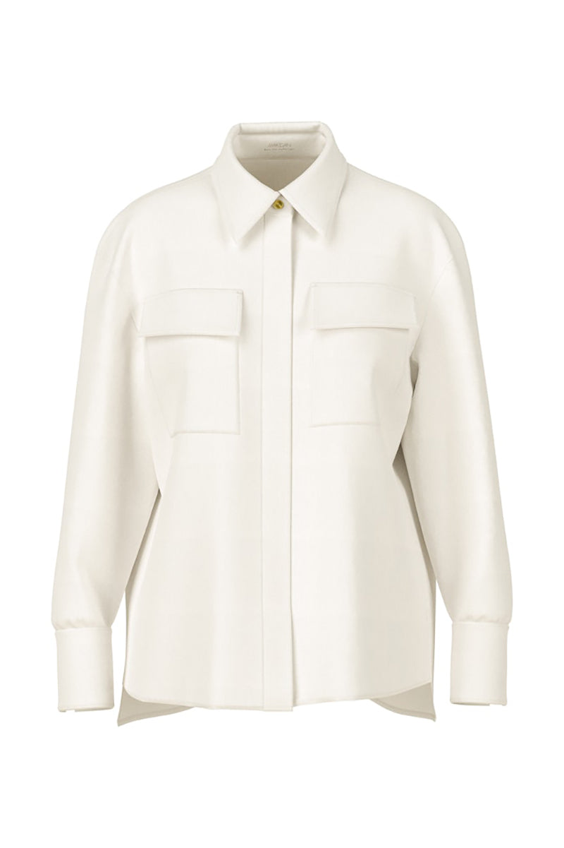 Oversized utility style shirt blouse