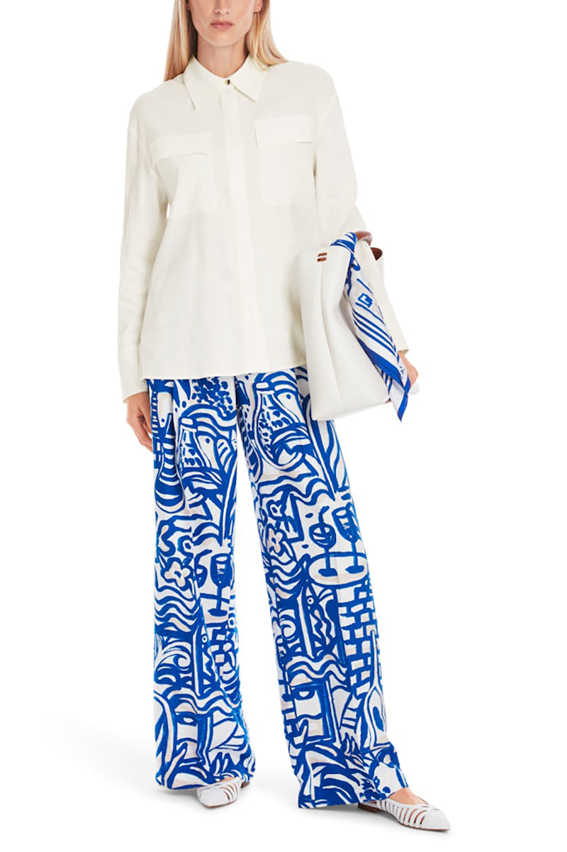 Oversized utility style shirt blouse