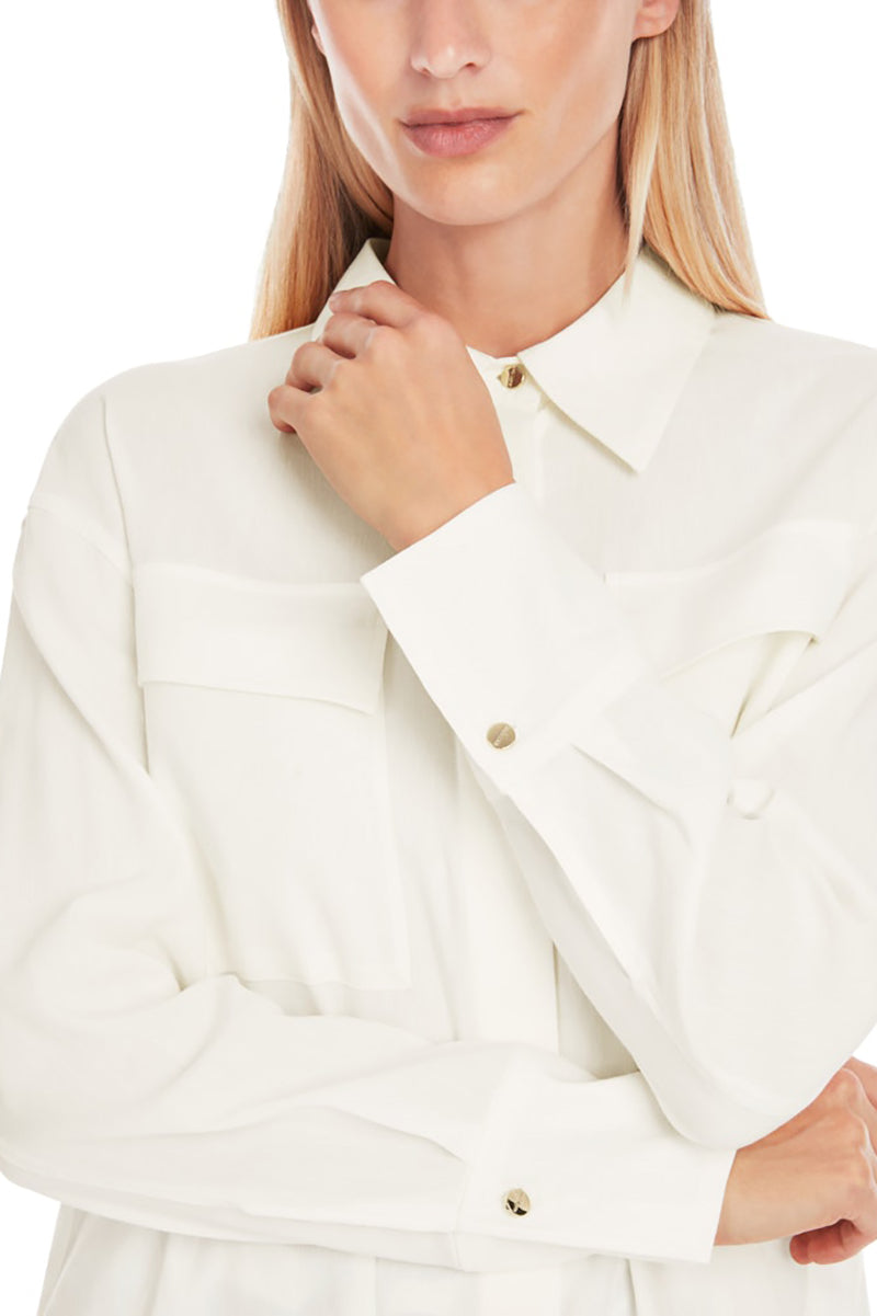 Oversized utility style shirt blouse