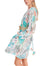 Midi dress in transparent tulle lace