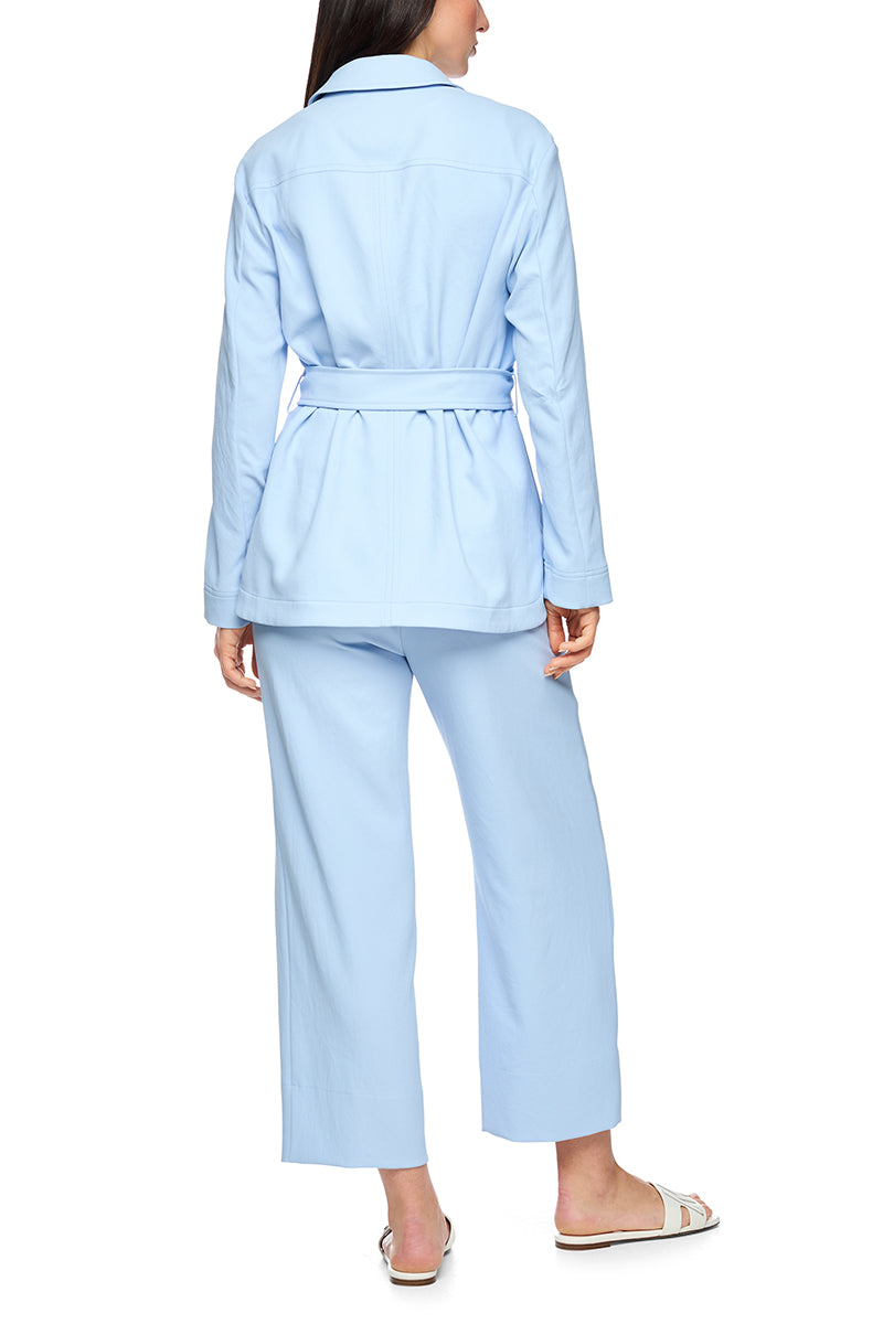 Caban jacket with belt