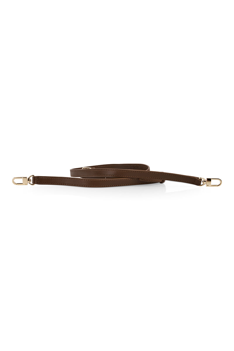 Mini leather bowling bag