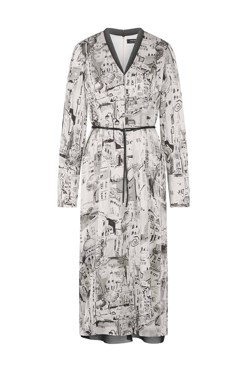 Printed dress in viscose