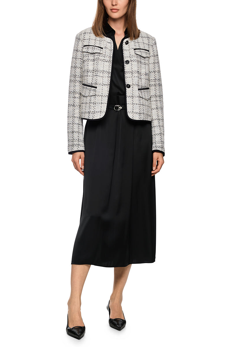 Fitted blazer in scuba jersey