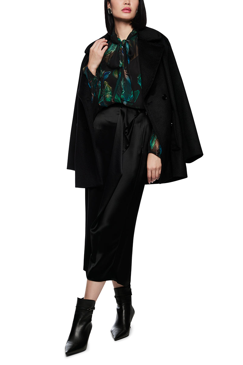 Transparent viscose blouse