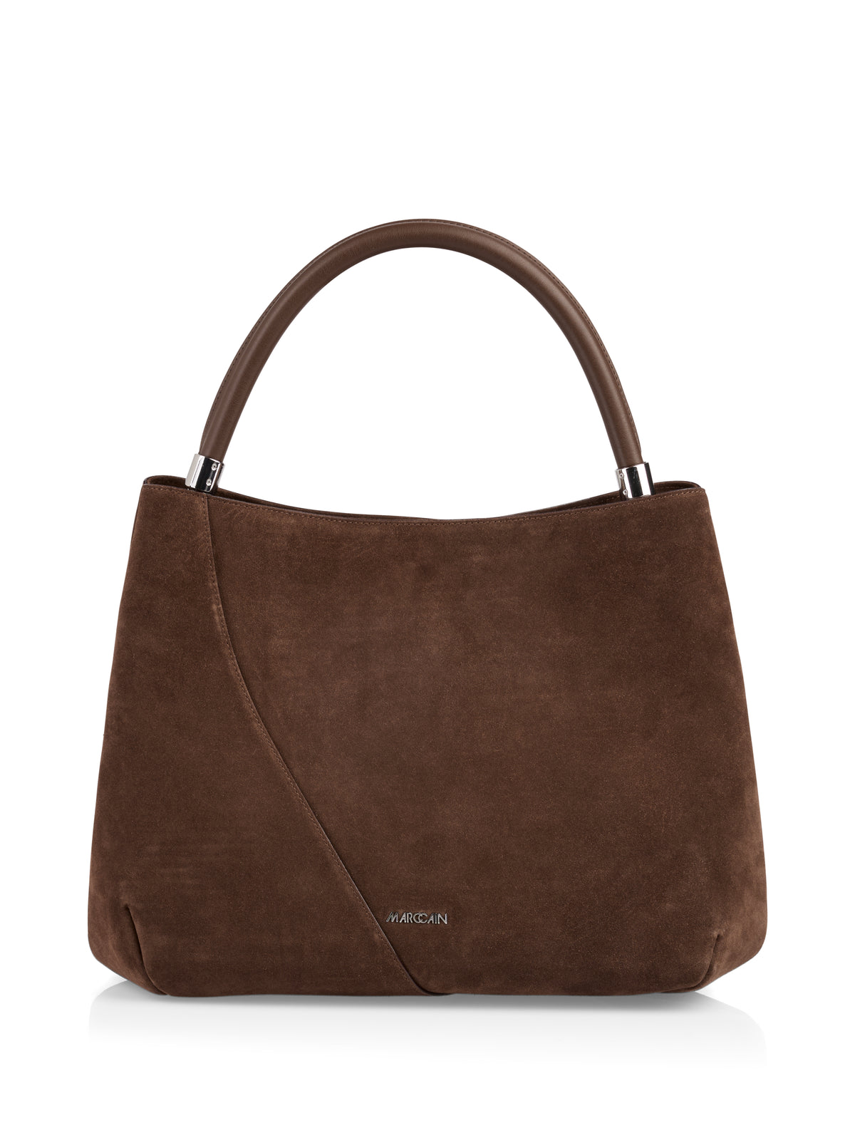 Suede shoulder bag