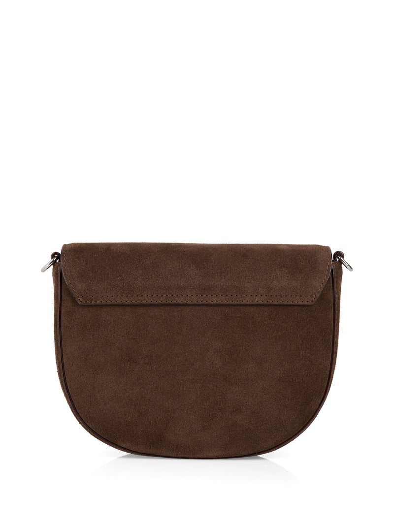 Suede shoulder bag