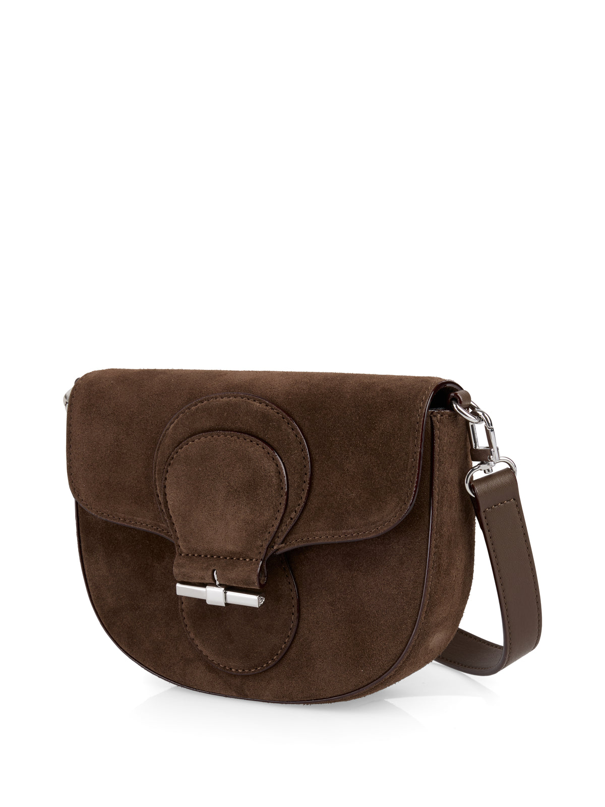 Suede shoulder bag
