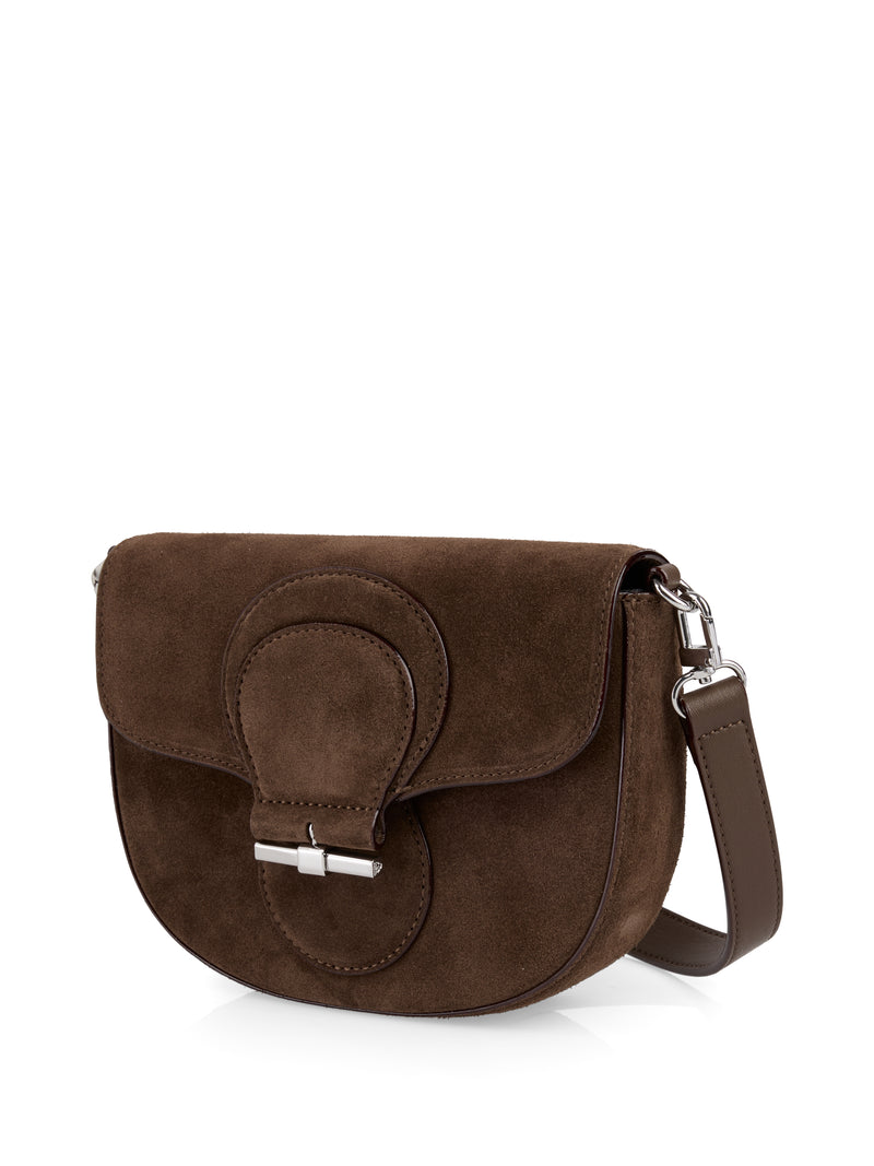 Suede shoulder bag