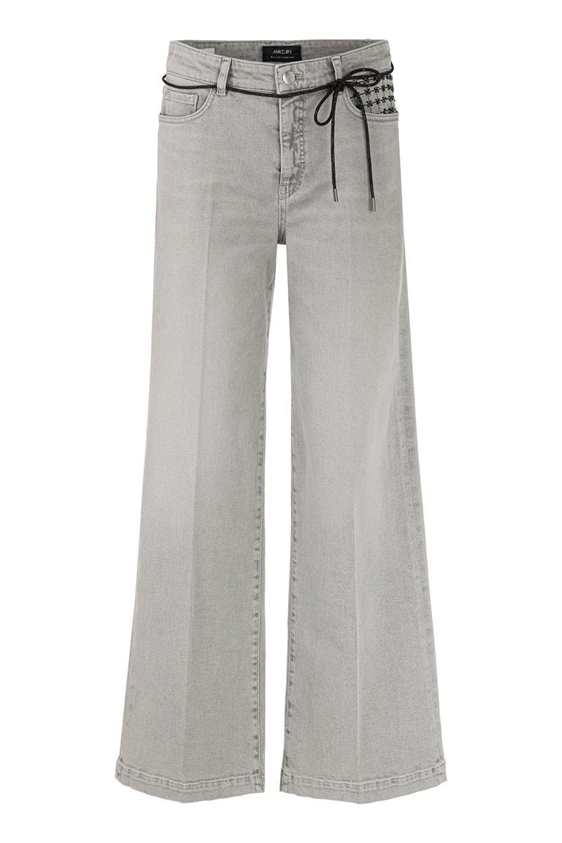 Forli jeans with flower appliqué