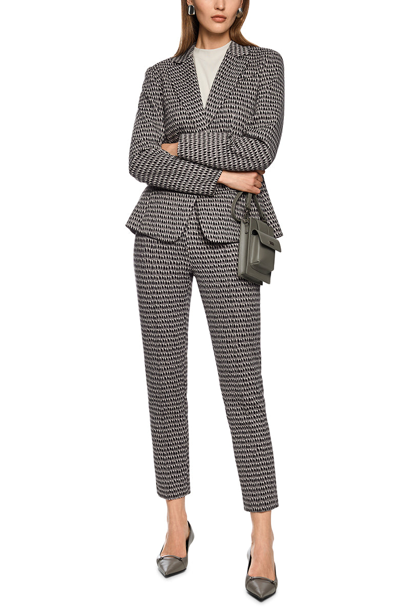 Blazer with tie belt