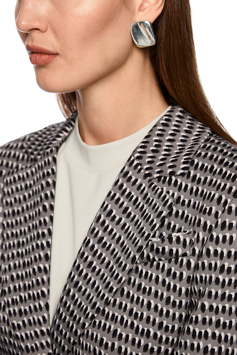 Blazer with tie belt