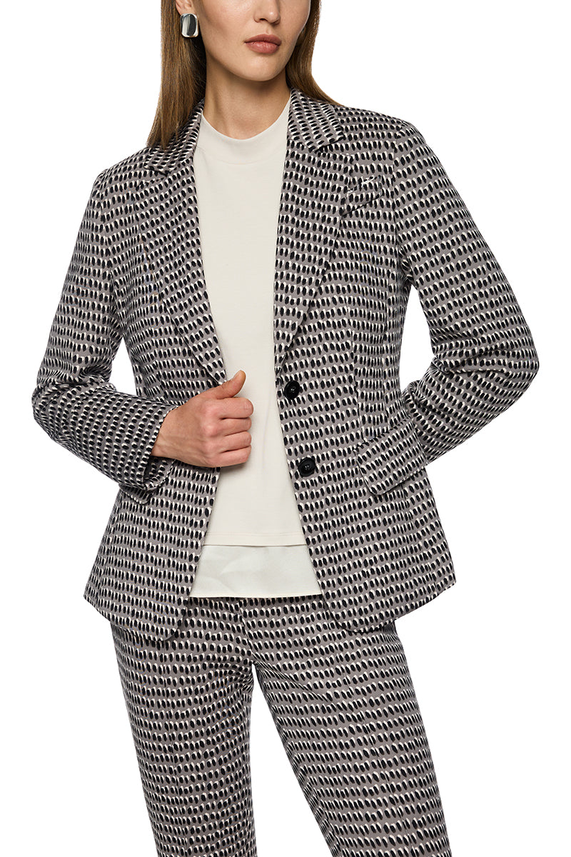 Blazer with tie belt