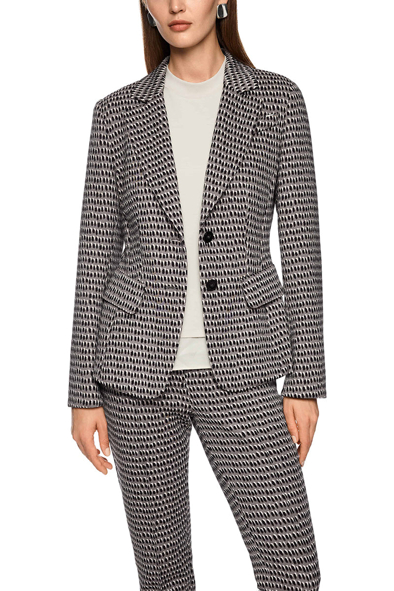 Blazer with tie belt