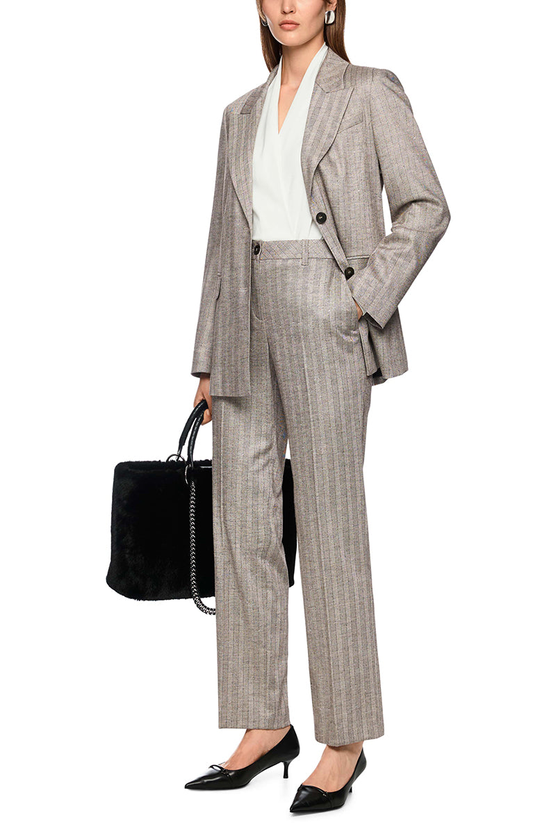 Fendou striped trousers