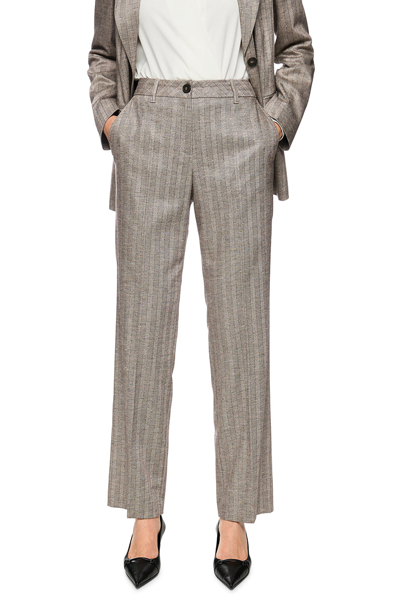 Fendou striped trousers