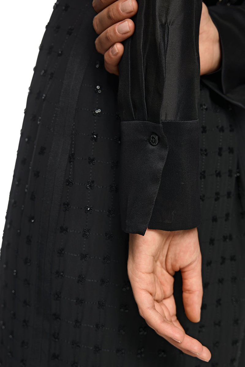 Organza blouse with embroidery