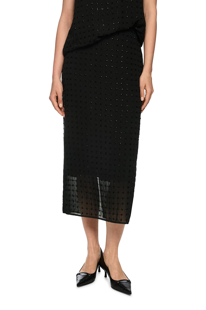 Elegant skirt with sequins