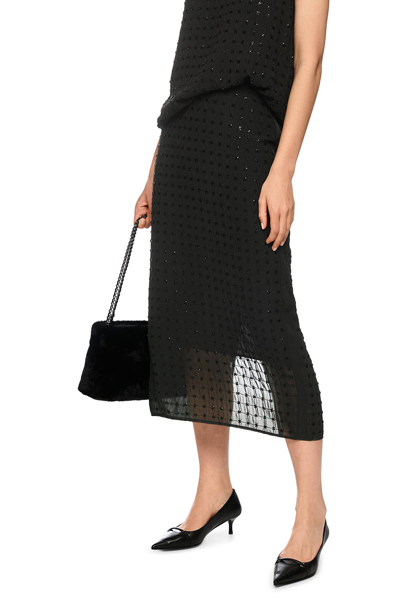 Elegant skirt with sequins