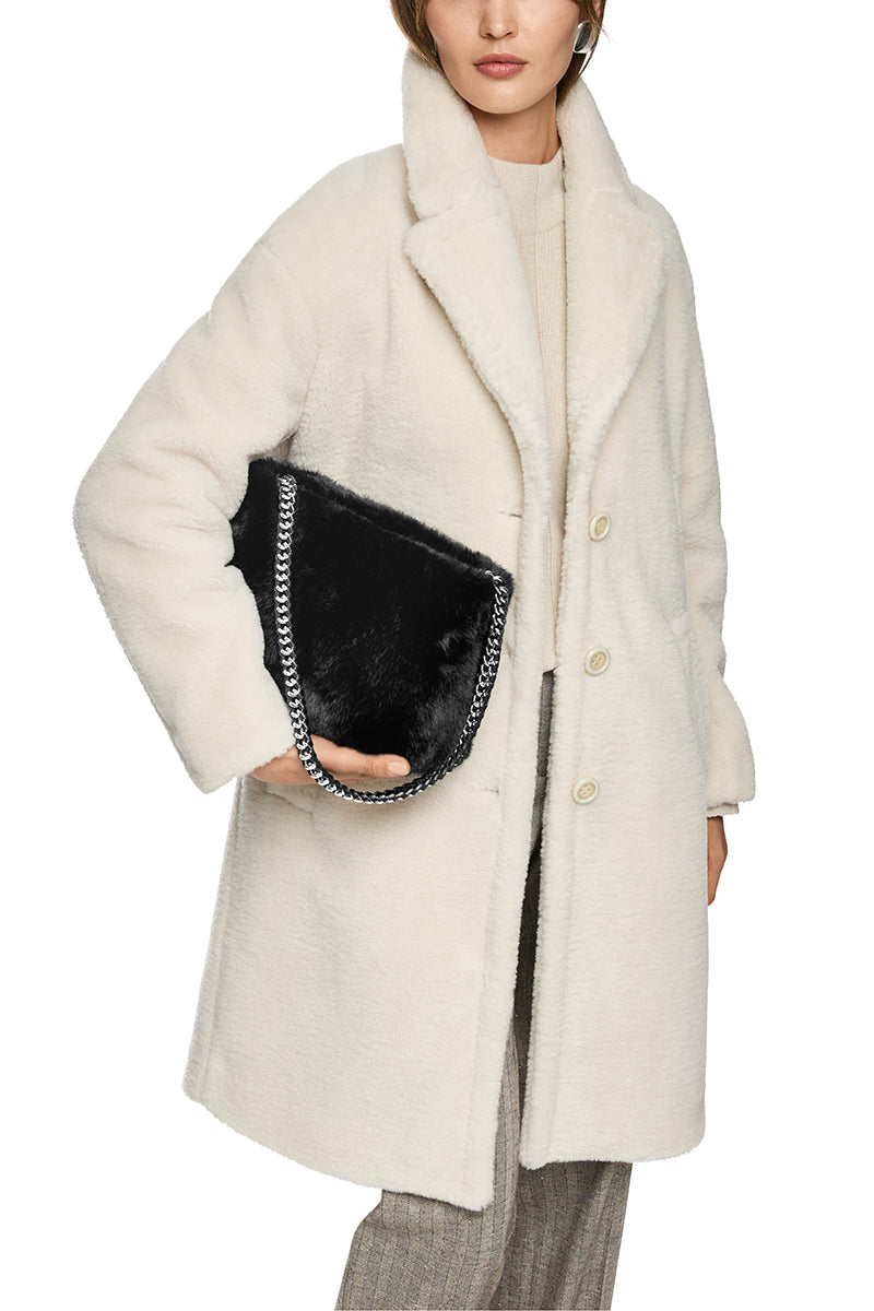 Faux fur shoulder bag