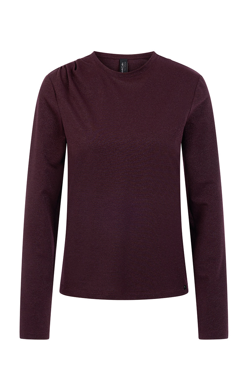 Fitted shirt with lurex