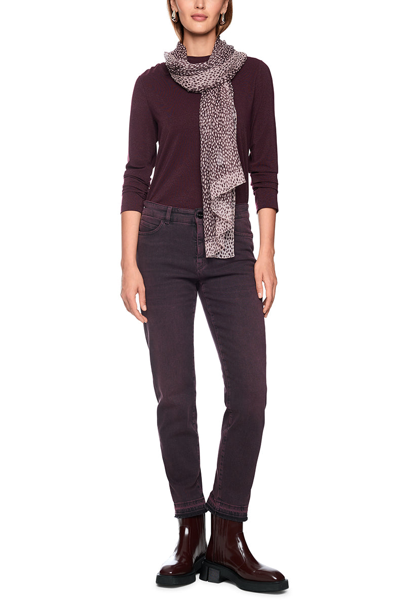 Fitted shirt with lurex