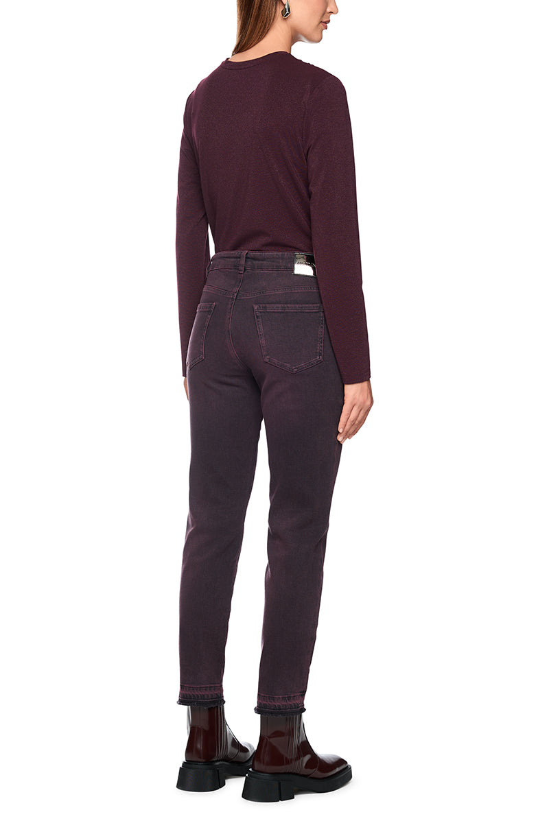 Fitted shirt with lurex