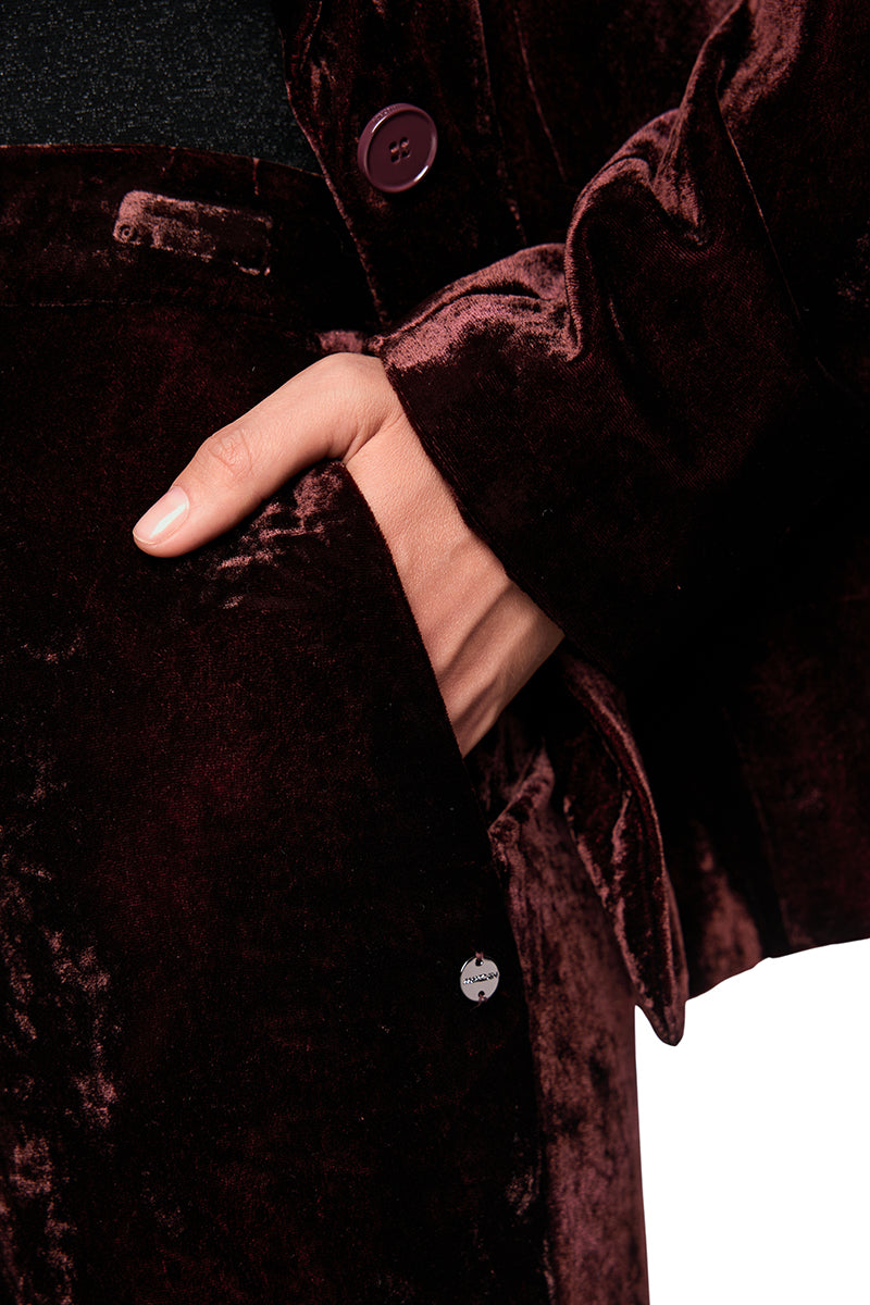 WARRI velvet trousers