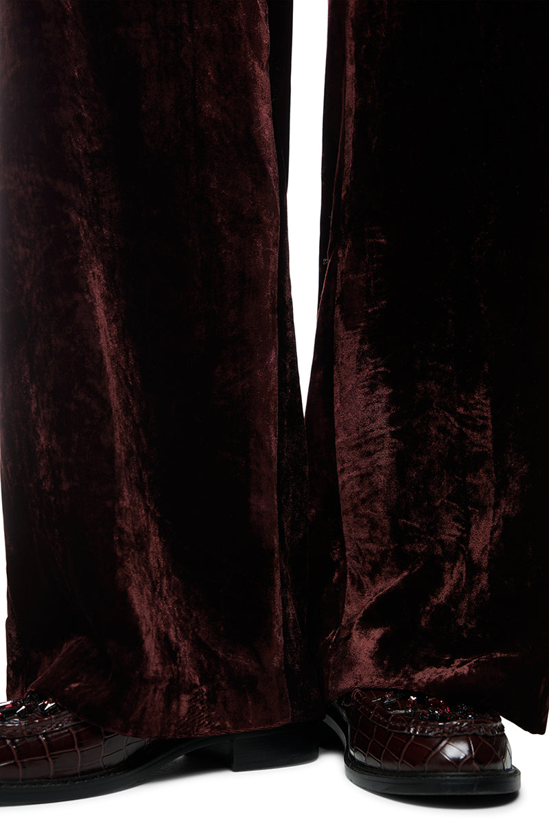 WARRI velvet trousers