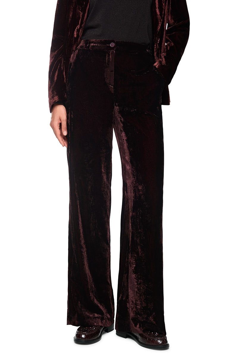 WARRI velvet trousers