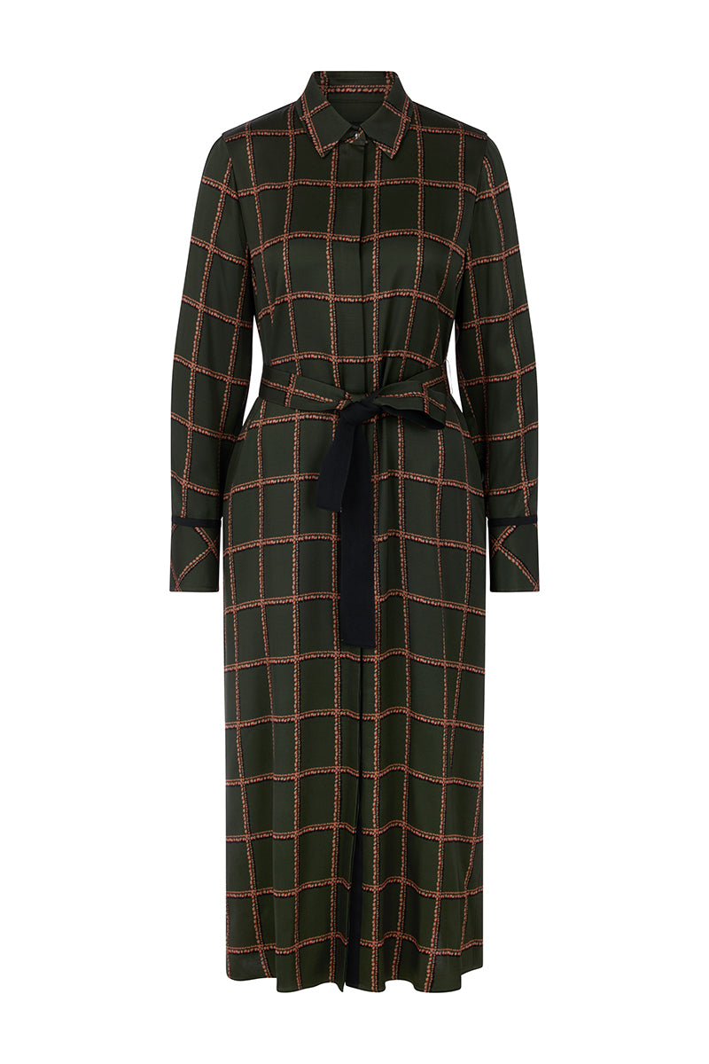 Printed viscose dress