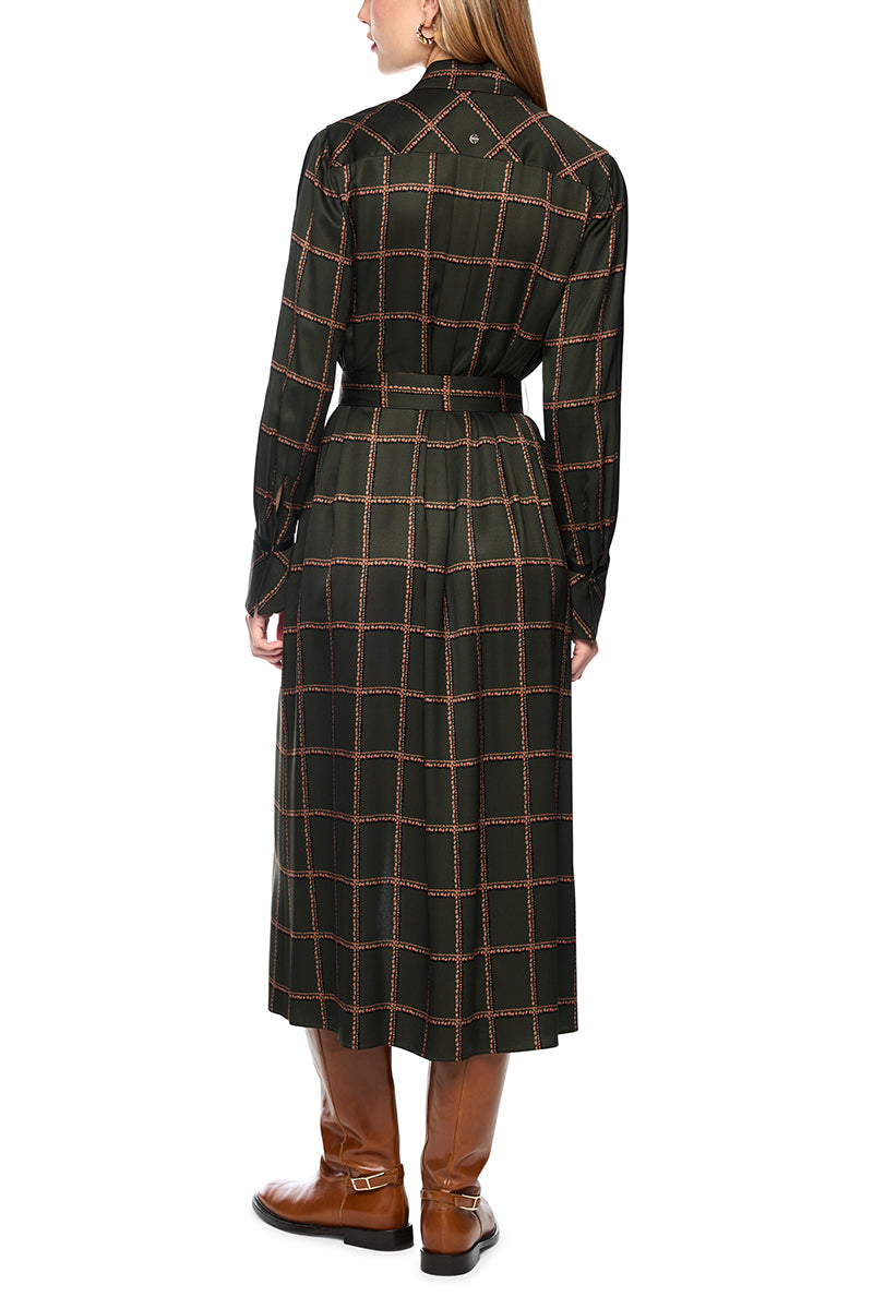 Printed viscose dress