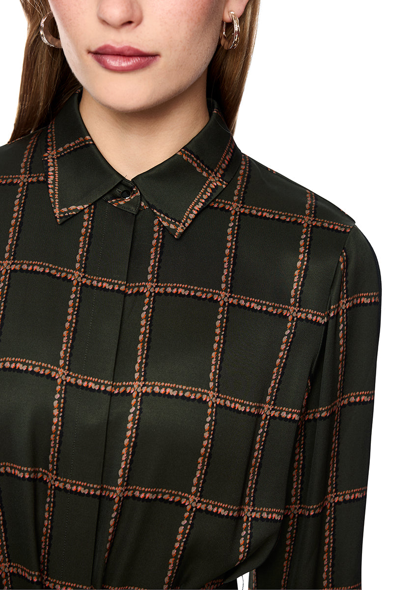Printed viscose dress