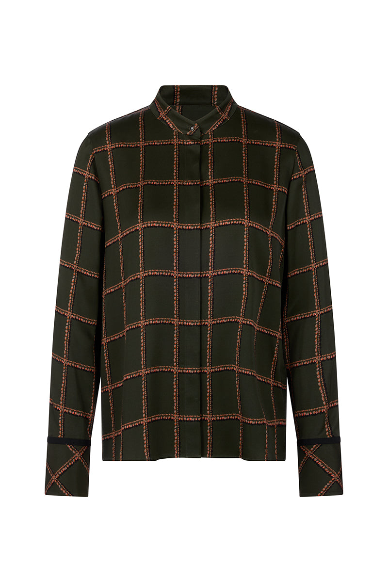 Printed viscose blouse