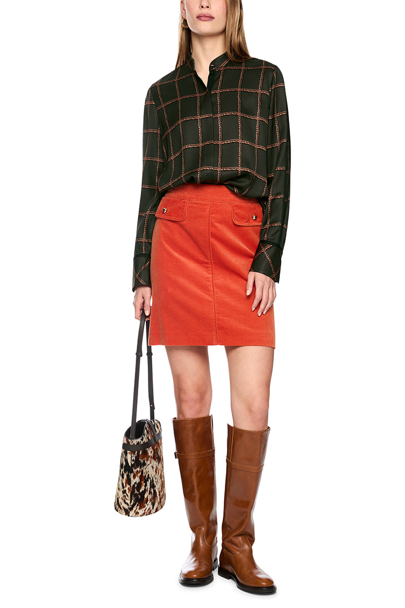 Printed viscose blouse