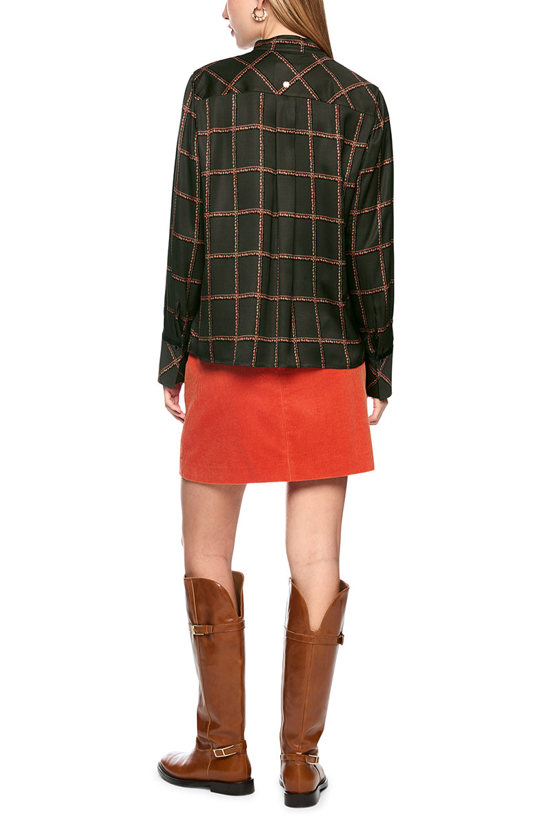 Printed viscose blouse