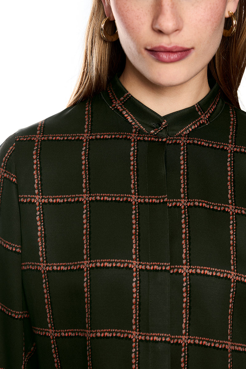 Printed viscose blouse