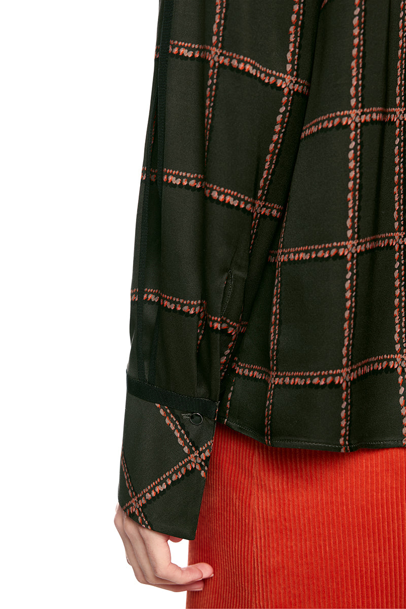 Printed viscose blouse