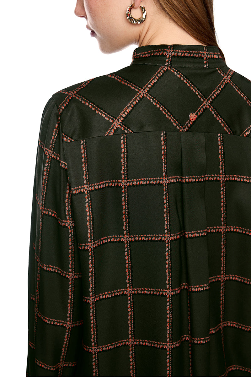 Printed viscose blouse