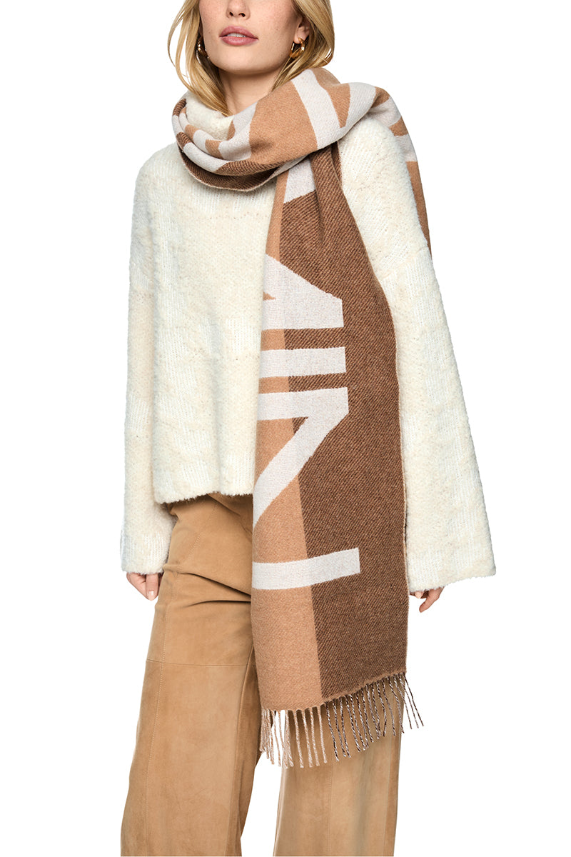 Wool-blend scarf