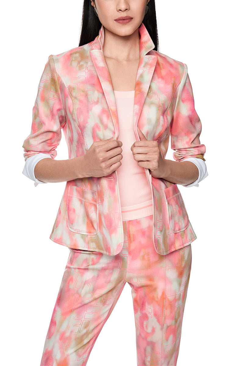Blazer with all-over print